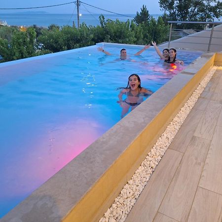 Villa Vasillis-Heated Swimming Pool With Infinity View Vitaládes Exterior foto