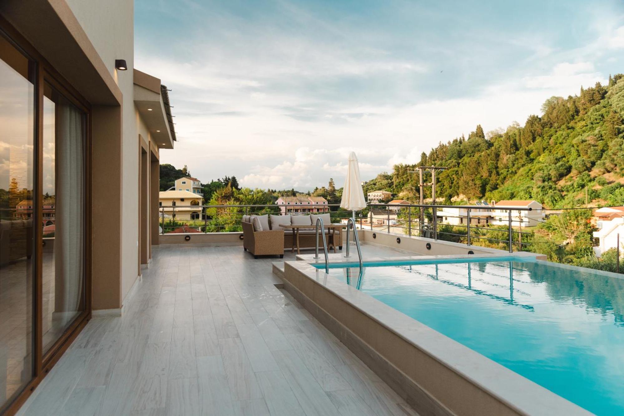 Villa Vasillis-Heated Swimming Pool With Infinity View Vitaládes Exterior foto
